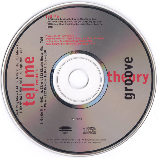 Groove Theory Tell Me The Remixes CD Maxi-Single (PLATURN)