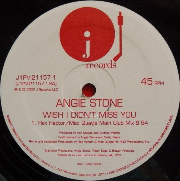 Angie Stone – Wish I Didn't Miss You
