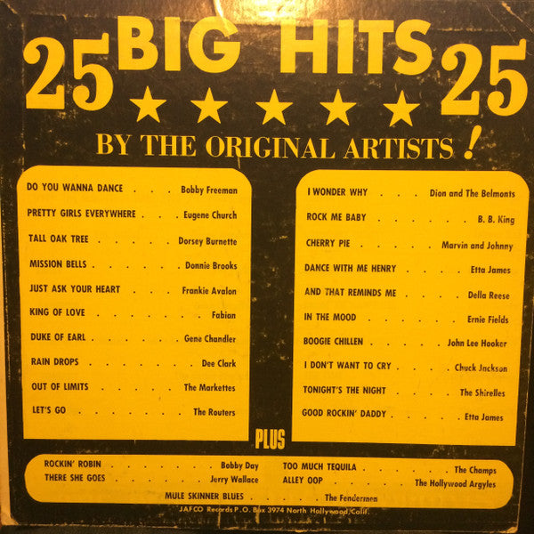25 Big Hits By The Original Artists!