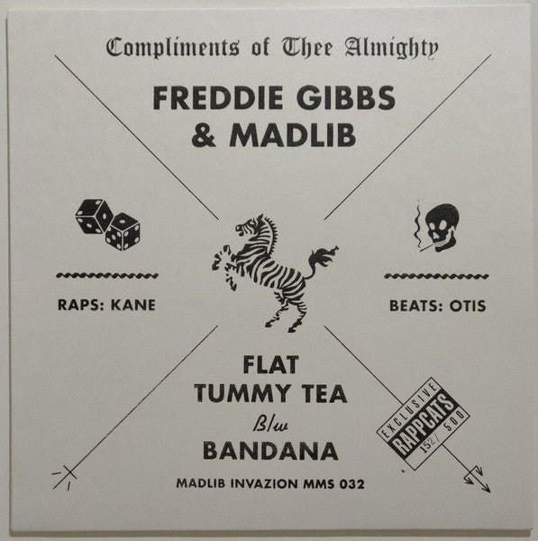 Freddi Gibbs & Madlib- Flat Tummy Tea b/w Bandana Limited Edition 168/500