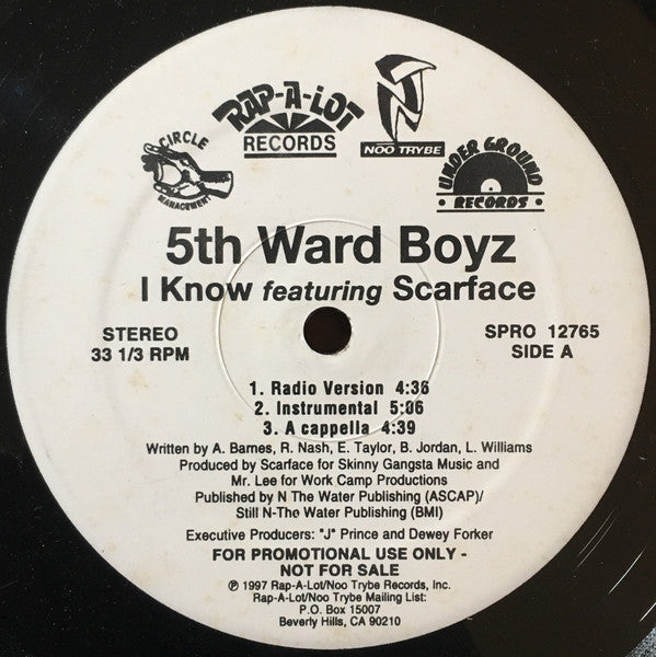 5th Ward Boyz – I Know