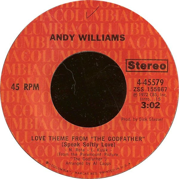 Andy Williams – Love Theme From 