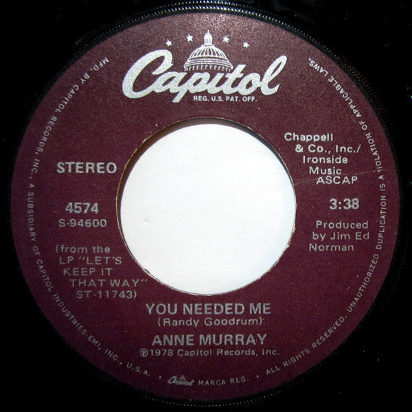 Anne Murray – You Needed Me