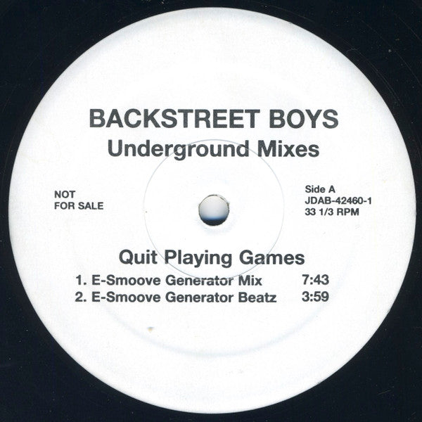 Backstreet Boys – Quit Playing Games (Underground Mixes)