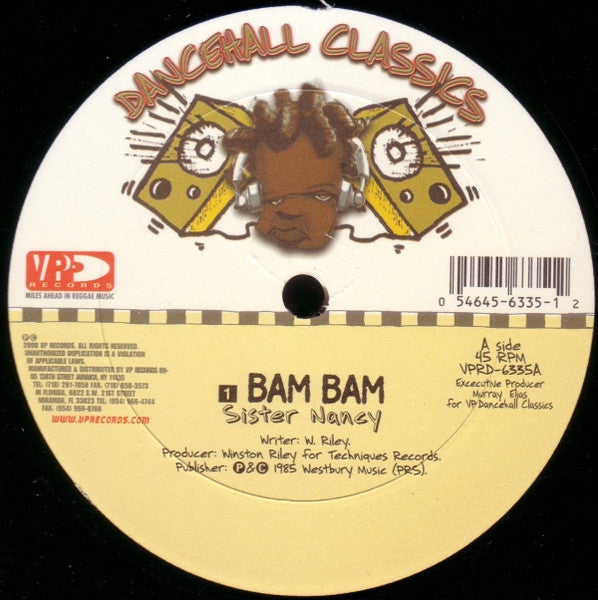 Sister Nancy- Bam Bam b/w Stalag Version 12