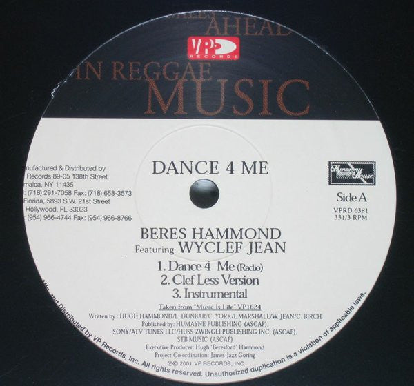 Beres Hammond Ft. Wyclef Jean – Dance 4 Me