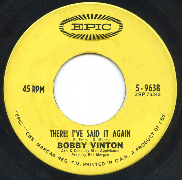 Bobby Vinton – There! I've Said It Again