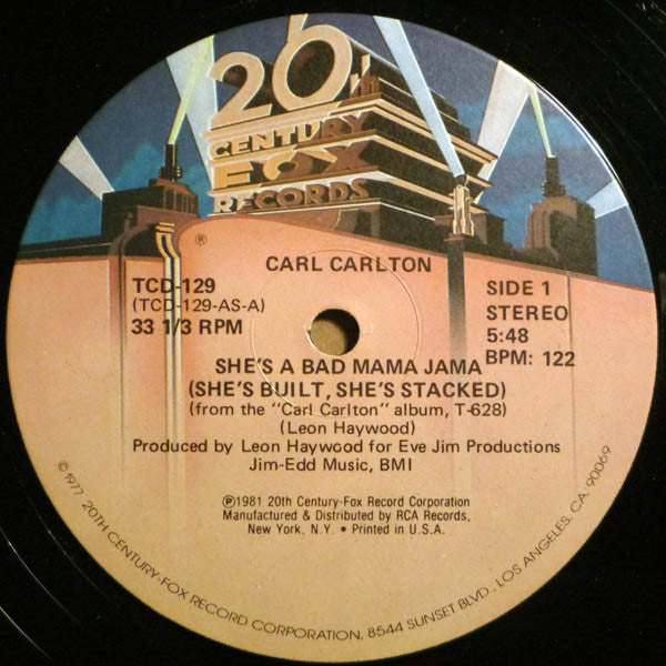 Carl Carlton – She's A Bad Mama Jama (She's Built, She's Stacked)