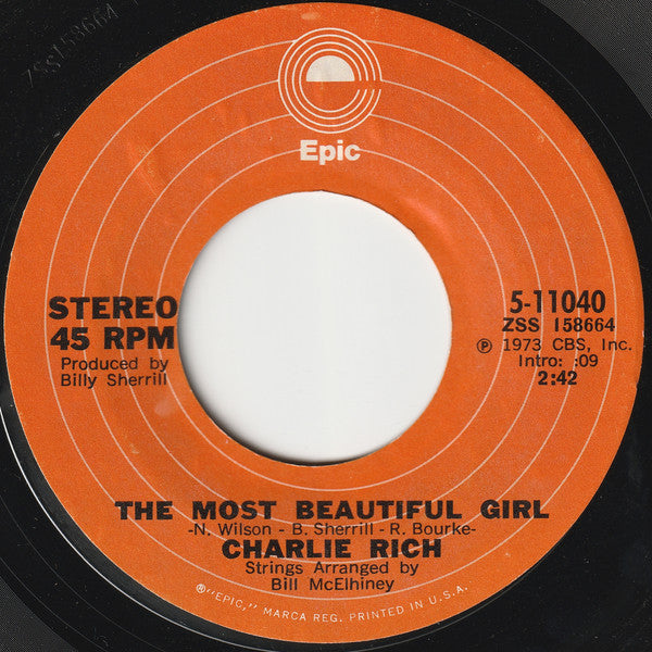 Charlie Rich – The Most Beautiful Girl