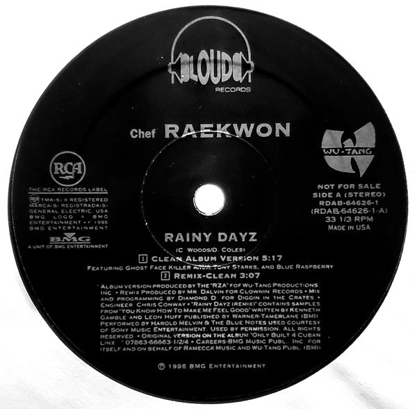 Chef Raekwon ‎– Rainy Dayz (DISCOGS)