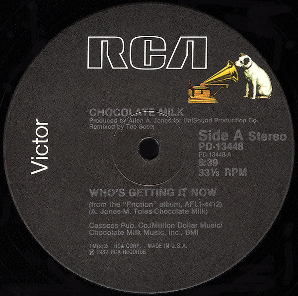 Chocolate Milk ‎– Who's Getting It Now