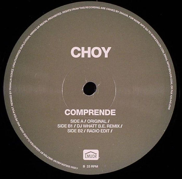 Choy – Comprende (SD)