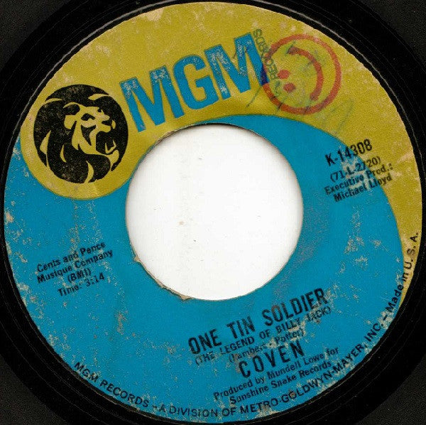 Coven – One Tin Soldier (The Legend Of Billy Jack) / I Guess It's A Beautiful Day Today