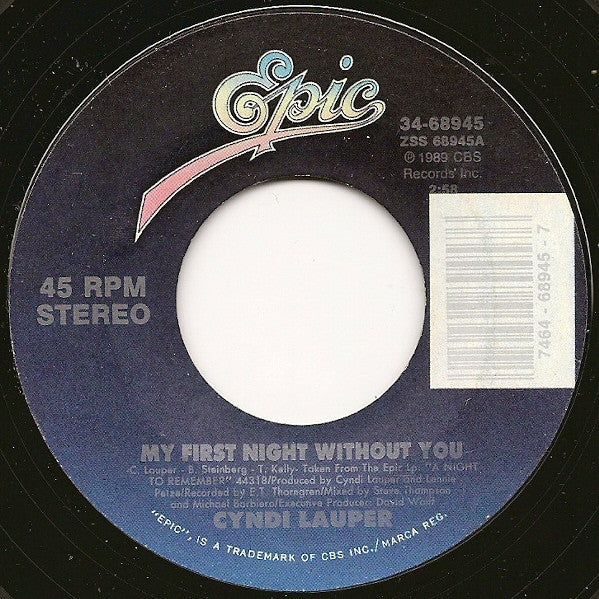 Cyndi Lauper – My First Night Without You
