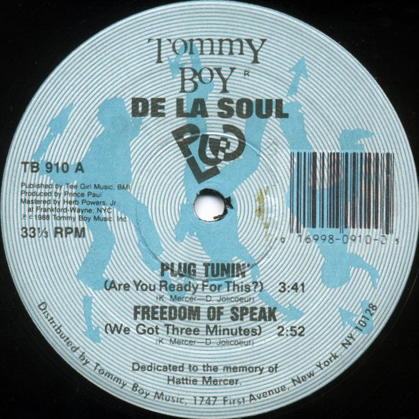 De La Soul ‎– Plug Tunin' / Freedom Of Speak (DISCOGS)