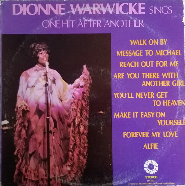 Dionne Warwicke – Sings One Hit After Another