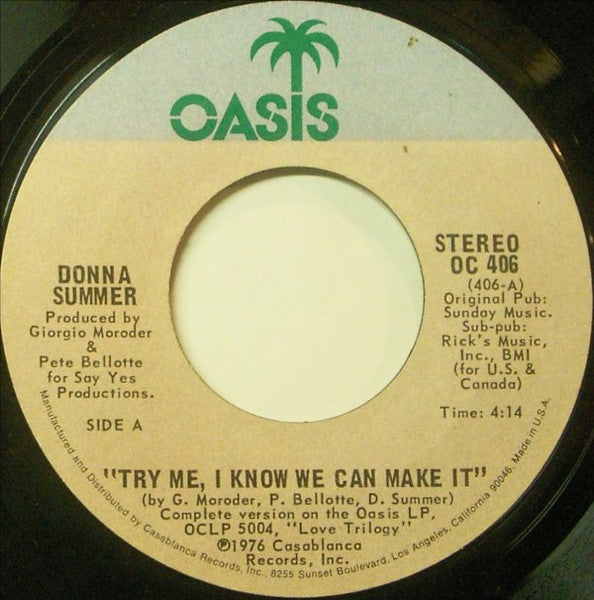 Donna Summer – Try Me, I Know We Can Make It