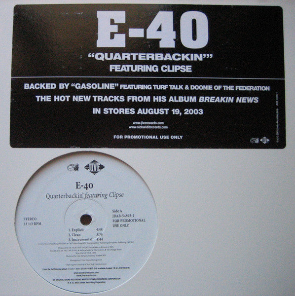 E-40 – Quarterbackin
