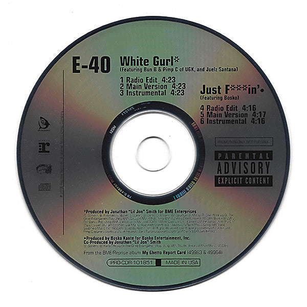E-40 ‎– White Gurl / Just F***in' (PLATURN)