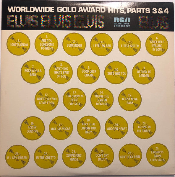 Elvis Presley – Worldwide Gold Award Hits, Parts 3 & 4