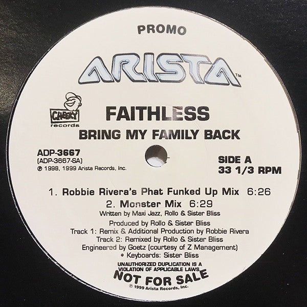 Faithless – Bring My Family Back