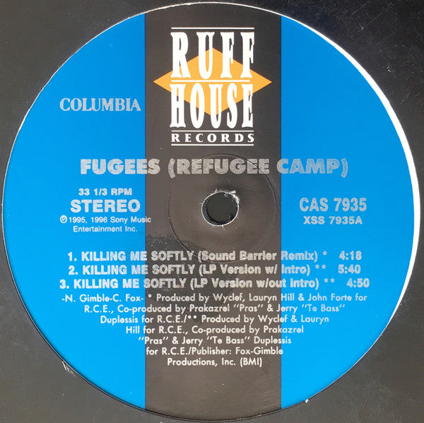 Fugees (Refugee Camp) ‎– Killing Me Softly (DISCOGS)