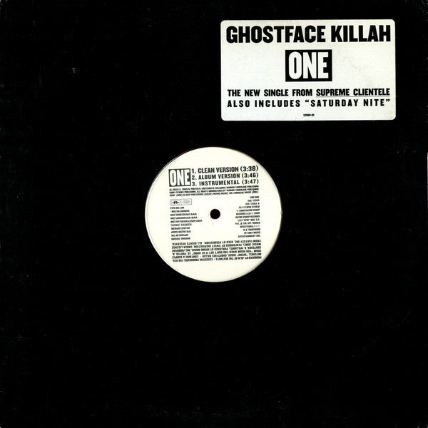Ghostface Killah ‎– One / Saturday Nite (DISCOGS)