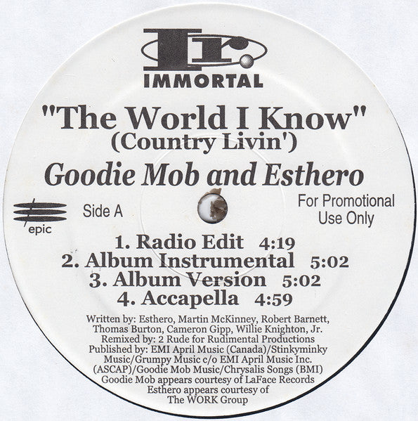 Goodie Mob – The World I Know (Country Livin)