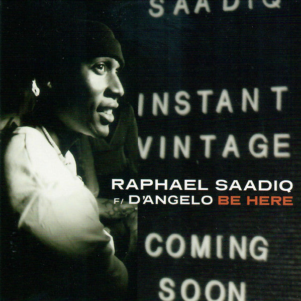 Raphael Saadiq F/ D'Angelo – Be Here CD Promo Single (Platurn)