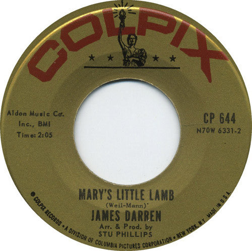 James Darren – Mary's Little Lamb