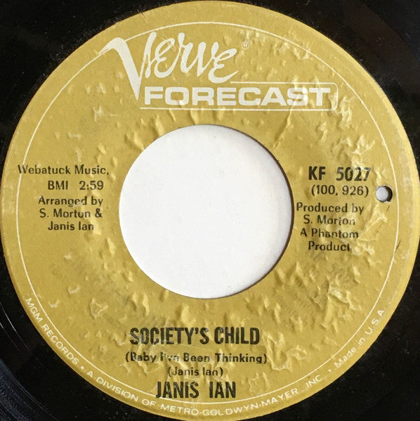 Janis Ian – Society's Child (Baby I've Been Thinking)