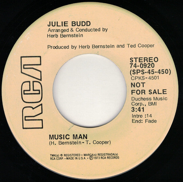 Julie Budd – Music Man