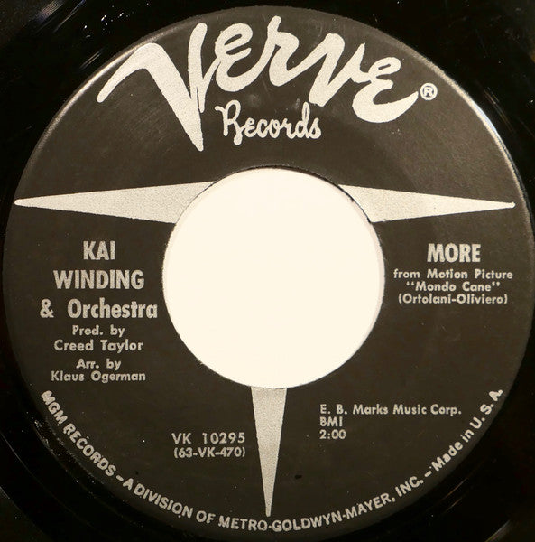 Kai Winding & Orchestra – More / Comin' Home Baby