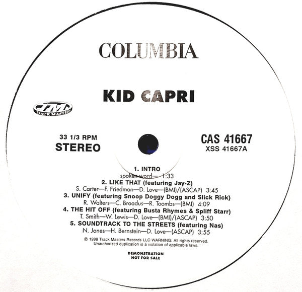 Kid Capri – Soundtrack To The Streets