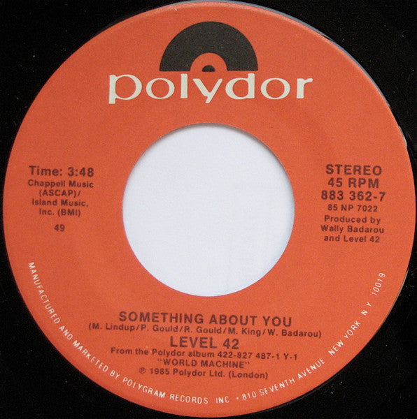 Level 42 – Something About You