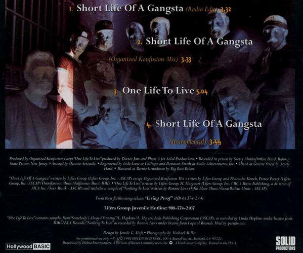 Lifers Group ‎– Short Life Of A Gangsta (PLATURN)
