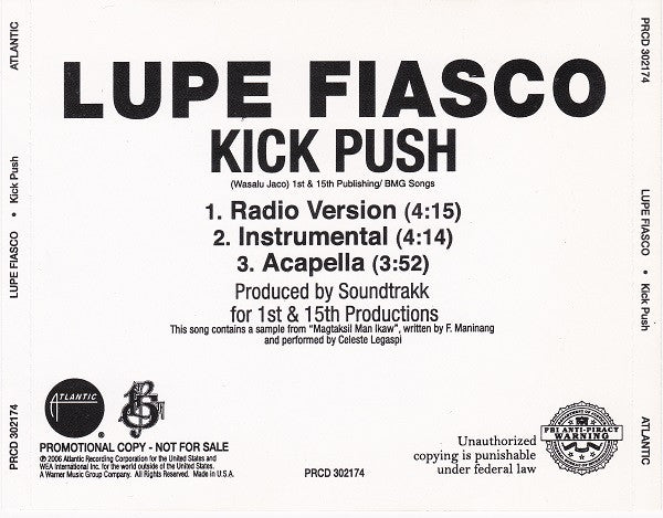Lupe Fiasco ‎– Kick Push (PLATURN)