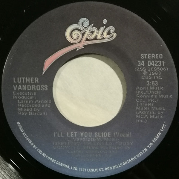 Luther Vandross – I'll Let You Slide