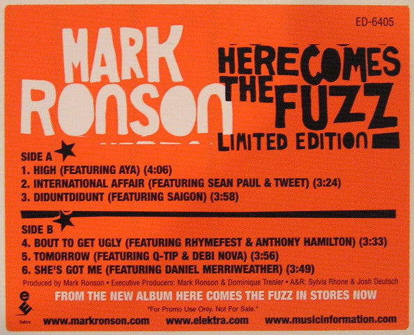 Mark Ronson ‎– Here Comes The Fuzz (DISCOGS) – Twelves Wax