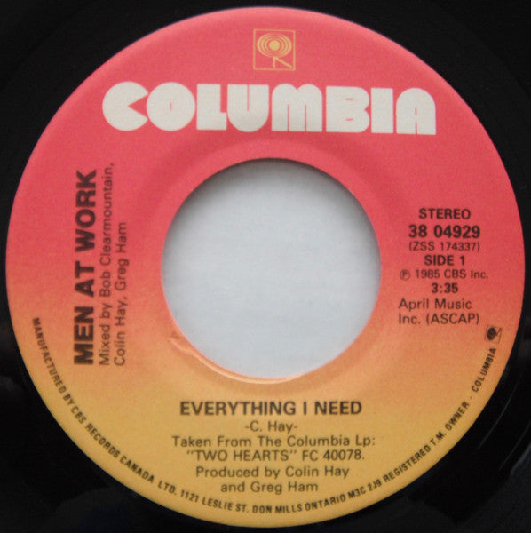 Men At Work – Everything I Need