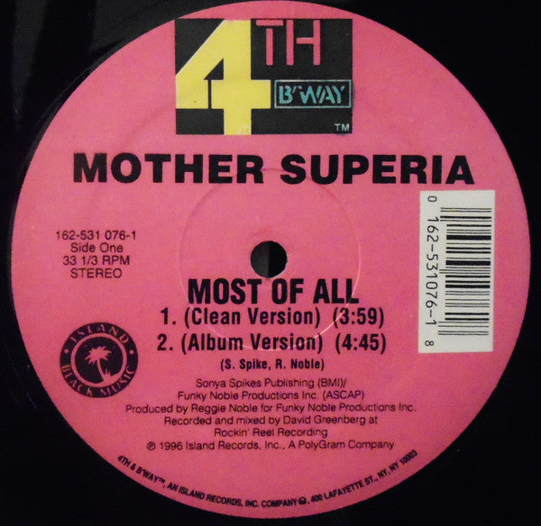 Mother Superia – Most Of All