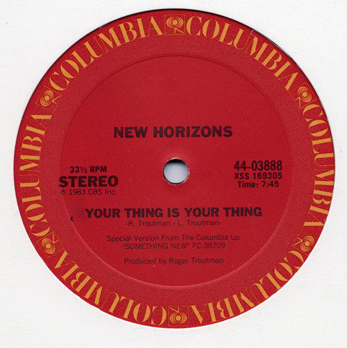 New Horizons – Your Thing Is Your Thing