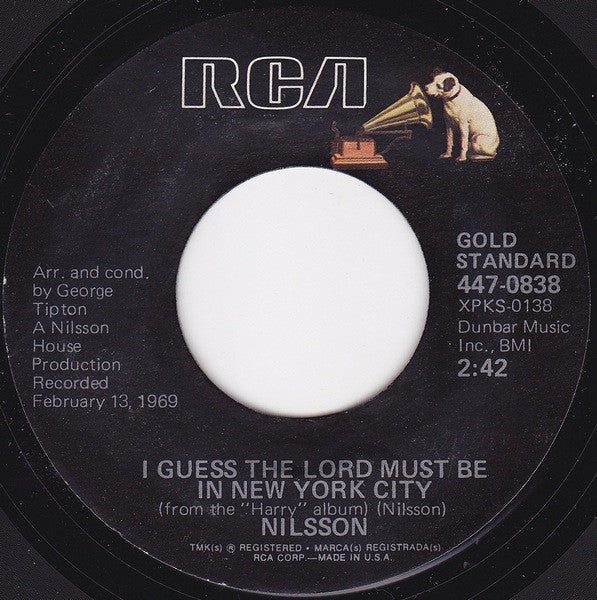Nilsson – I Guess The Lord Must Be In New York City