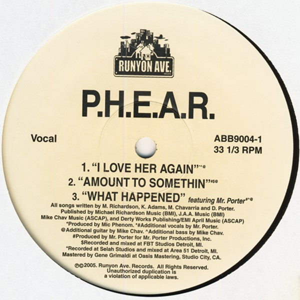 P.H.E.A.R. – I Love Her Again