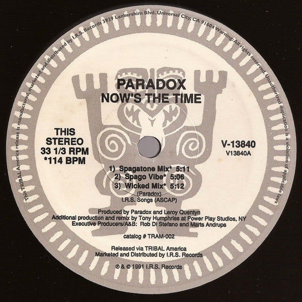 Paradox – Now's The Time
