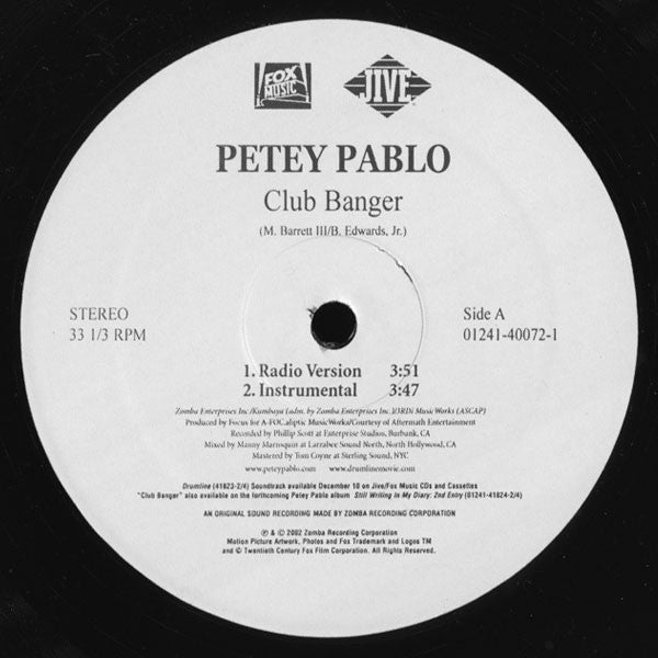 Petey Pablo – Club Banger