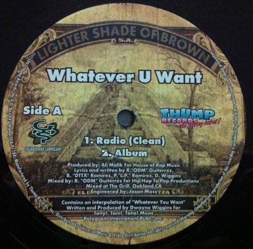 Lighter Shade Of Brown – Whatever U Want