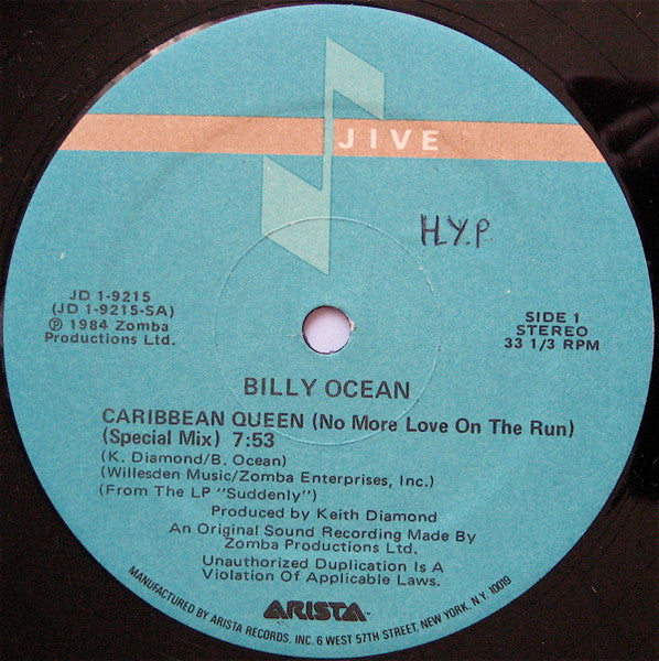 Billy Ocean- Caribian Queen 12