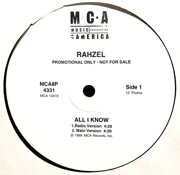 Rahzel – All I Know