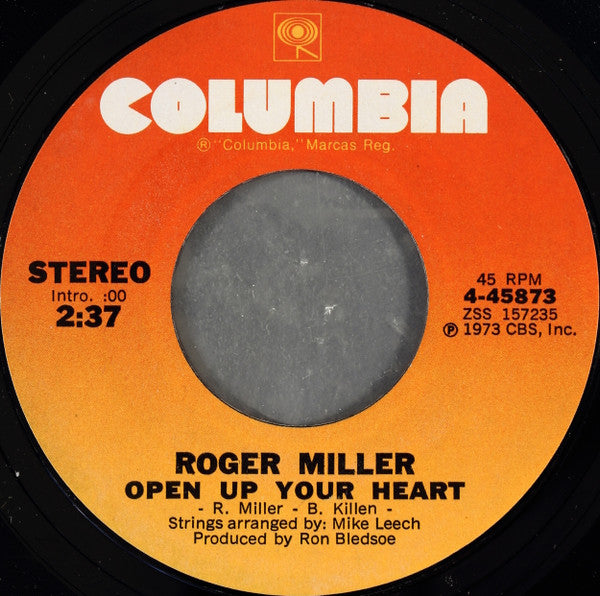 Roger Miller – Open Up Your Heart / Qua La Linta